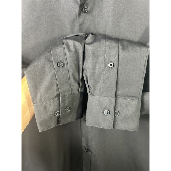 BNWT Van Heusen Men's /Regular-Fit /Dress Shirt /Black /15-15.5 / 34/35 Medium - Picture 5 of 10